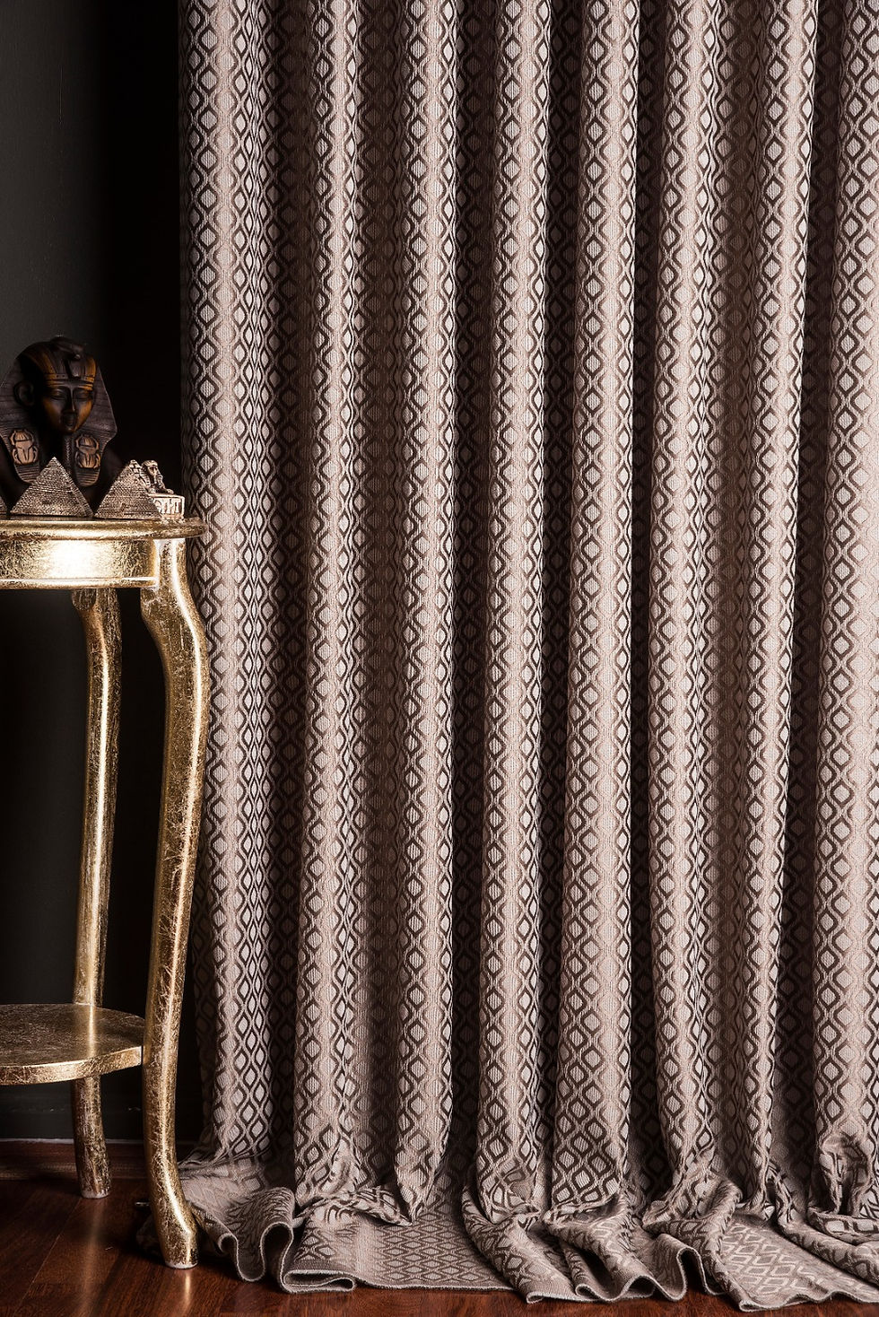 Thumbnail: MODERN BROWN PATTERNED CURTAINS FOR HOME