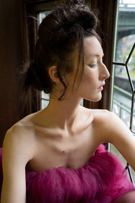 Canadian Model, Chelsea Mei Lee in Blanche MacDonald Campaign in Vancouver, photography by Liz Dungate
