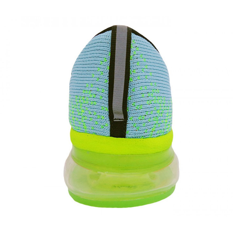 Thumbnail: Tênis Nike Flyknit Air Max Verde Água e Laranja