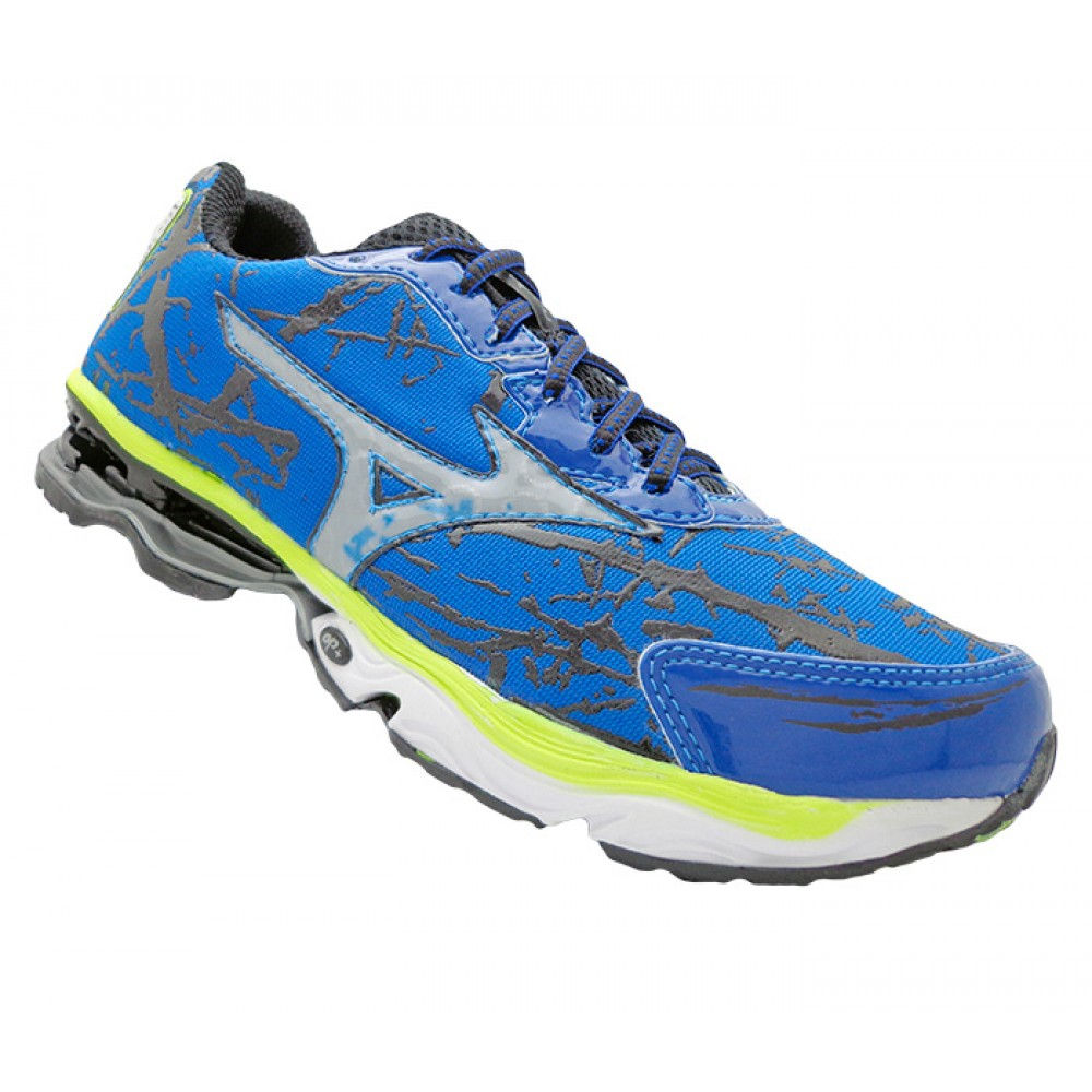 Tênis Mizuno Wave Creation 16 Azul e Verde