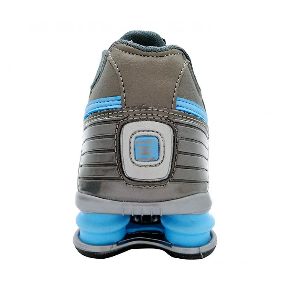 Thumbnail: Tênis Nike Shox Junior Grafite e Azul Bebê