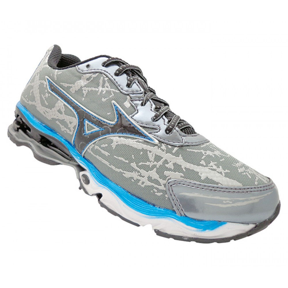 Tênis Mizuno Wave Creation 16 Cinza e Azul