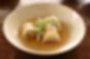 鶏つくねのキャベツ包み(生姜出汁餡掛け)