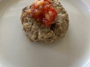 豆腐ハンバーグ サルサソーズ添え