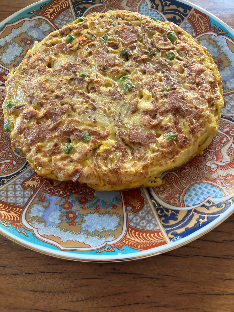 残り物のスペイン風オムレツ