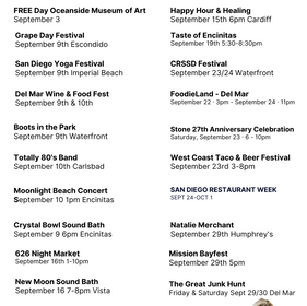 Things to Do in San Diego September 