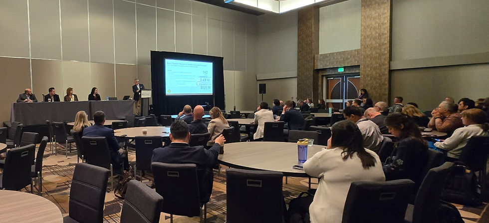 Leaders from the California dairy sector and the California Department of Food and Agriculture- Office of Agricultural Resilience and Sustainability presented a panel discussion at the national Dairy Sustainability Alliance meeting.