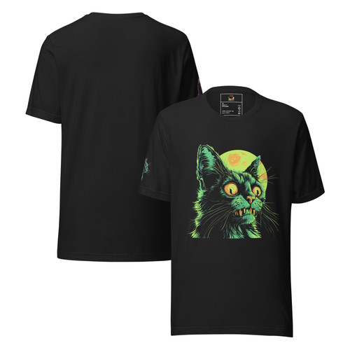 Unleash the Chaos: Psycho Zombie Cat T-shit (unisex) | BloodPressINC