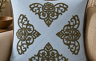 Zardosi Hand Embroidary Cushion Cover pair
