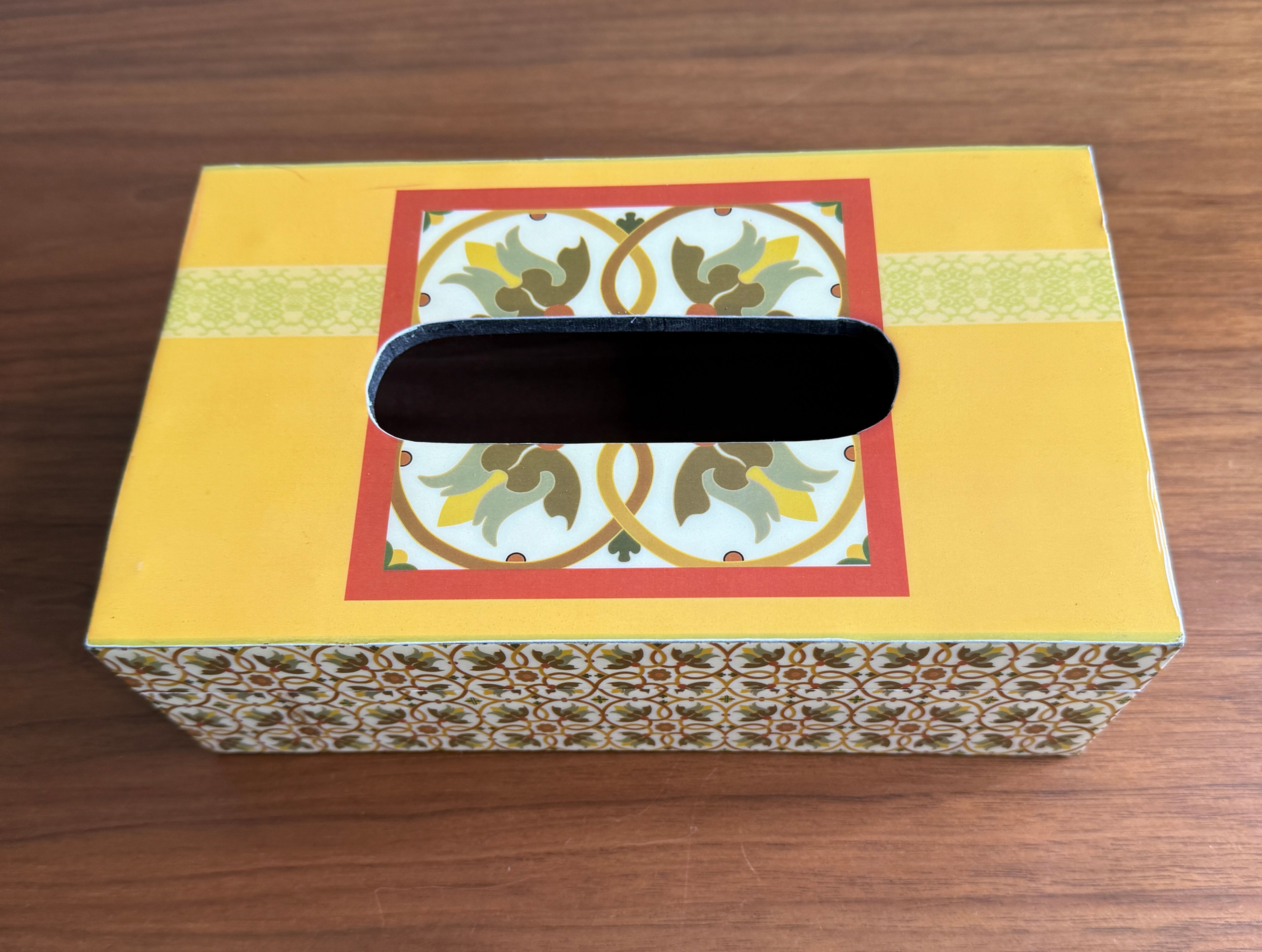 Designer Tissue Box | MDF Wood | Rajasthani Meenakari Design