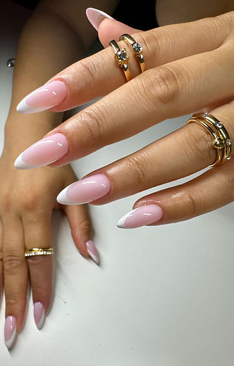 Gel-X with a french tip design