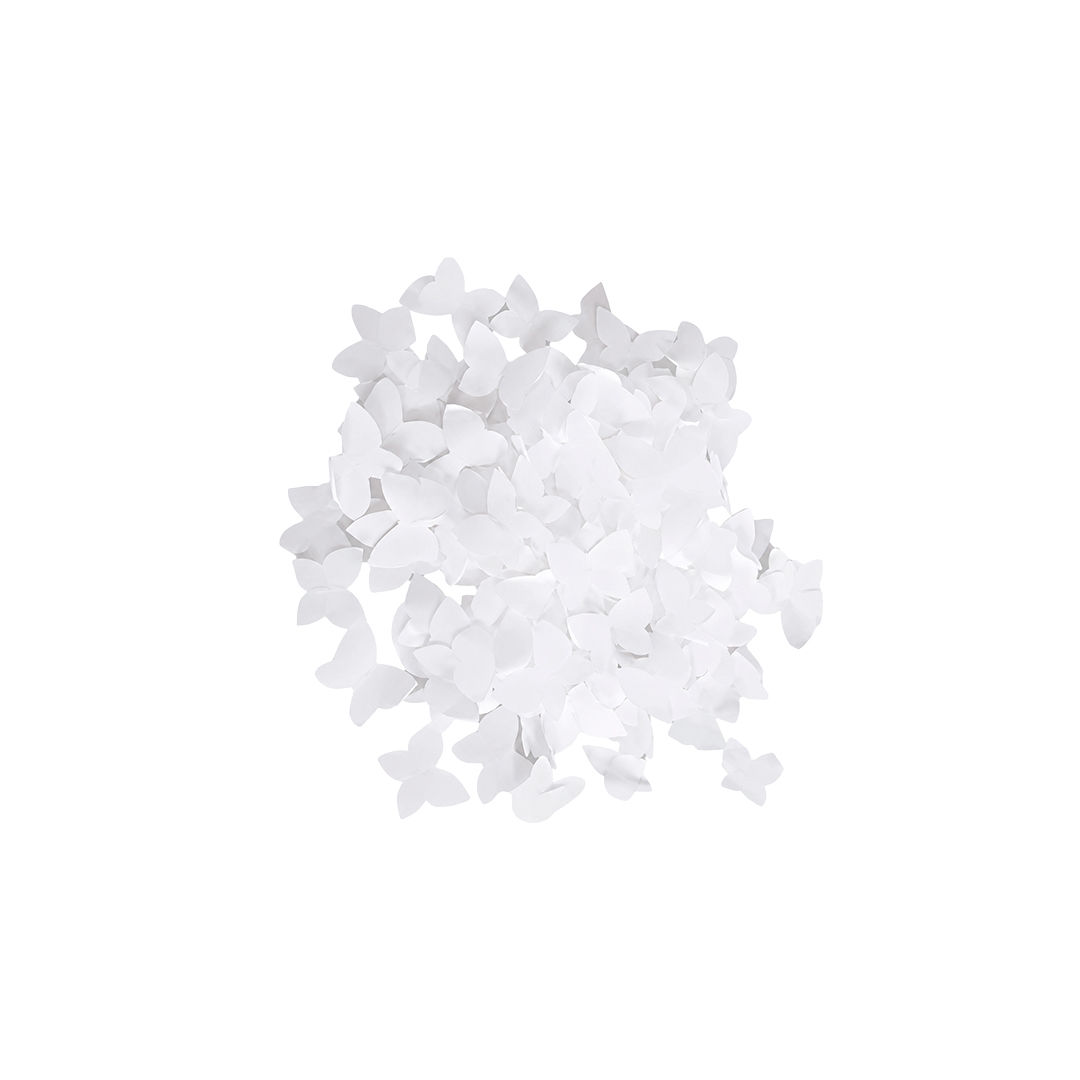 Confeti De Mariposa Blanco Pack 3Kg