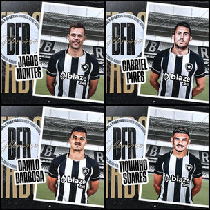 Botafogo anuncia quatro reforços no dia do aniversário de 118 anos do seu futebol
