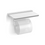 Thumbnail: Argent Evoke Toilet Roll Holder with Glass Shelf - AR32041