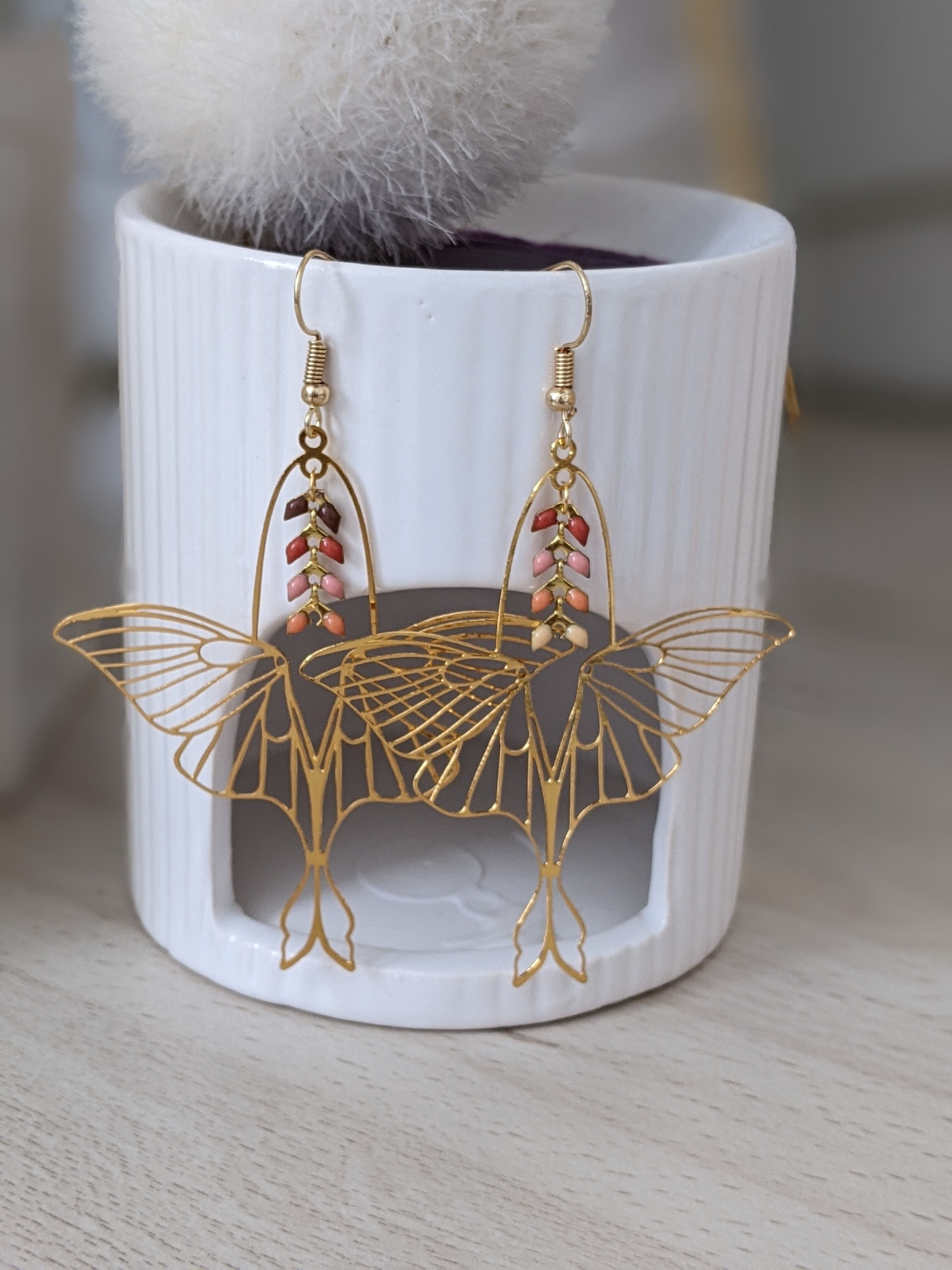 Boucles d'oreilles papillon