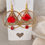Miniature : boucles d'oreilles fantaisie rouge