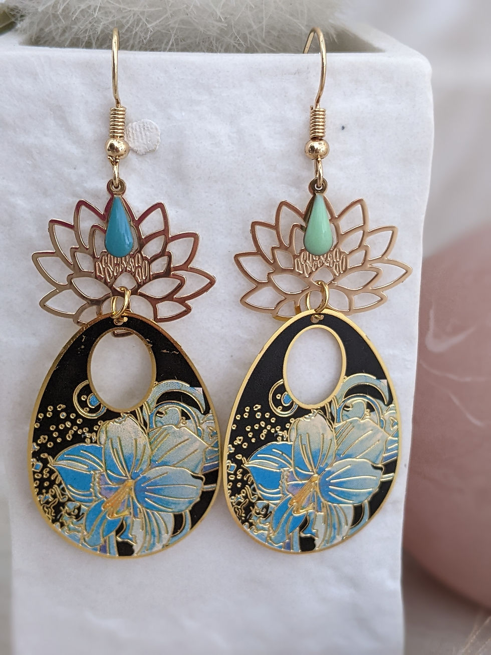 Miniature : boucles d'oreilles fleurs