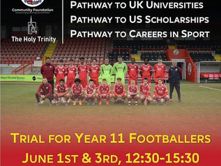 Crawley Town 16-19 Football & Education Academy Trials