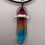 Thumbnail: Trinity Horizon Prism Pendant Necklace with Faux Leather Cord