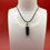 Thumbnail: Blackmoon Prism Pendant Necklace with Faux Leather Cord