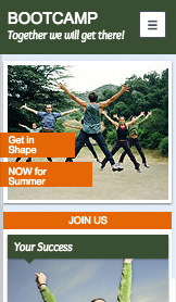 Sport & fritid hjemmesideskabeloner – Fitnessprogram 