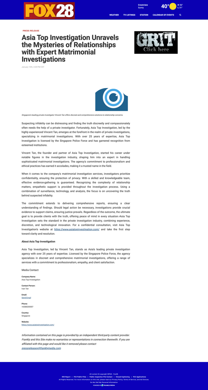 Top Singapore Private Investigators