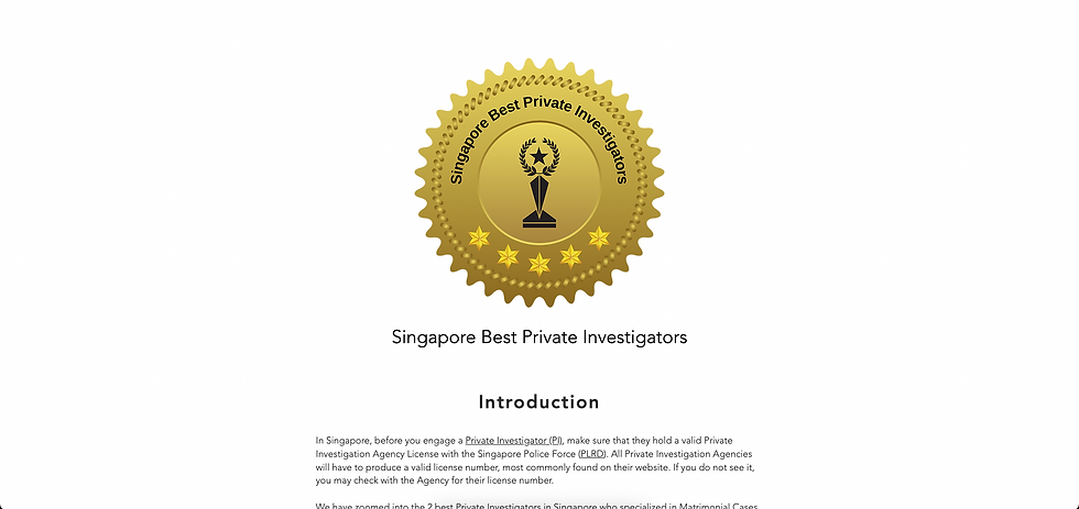 How To Legally Hire A Private Investigator In Singapore?