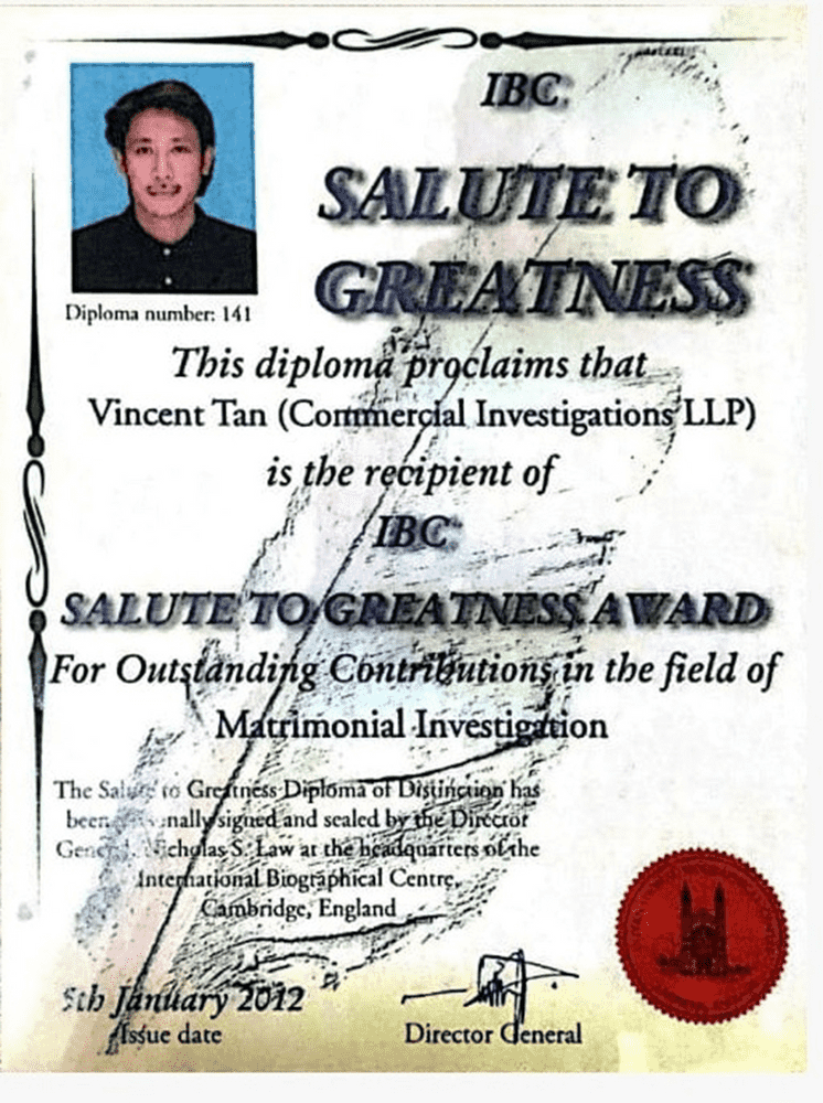 Private Investigator Certificate