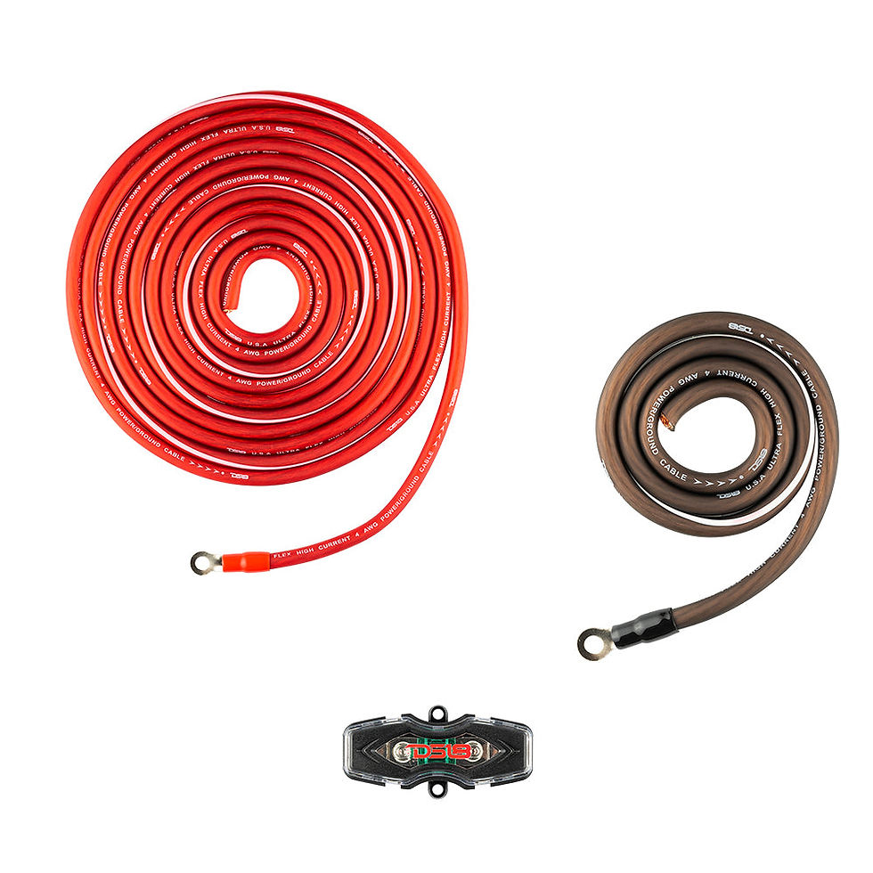 Miniatura: Kit de instalación de amplificador 100 % cobre OFC de calibre 4