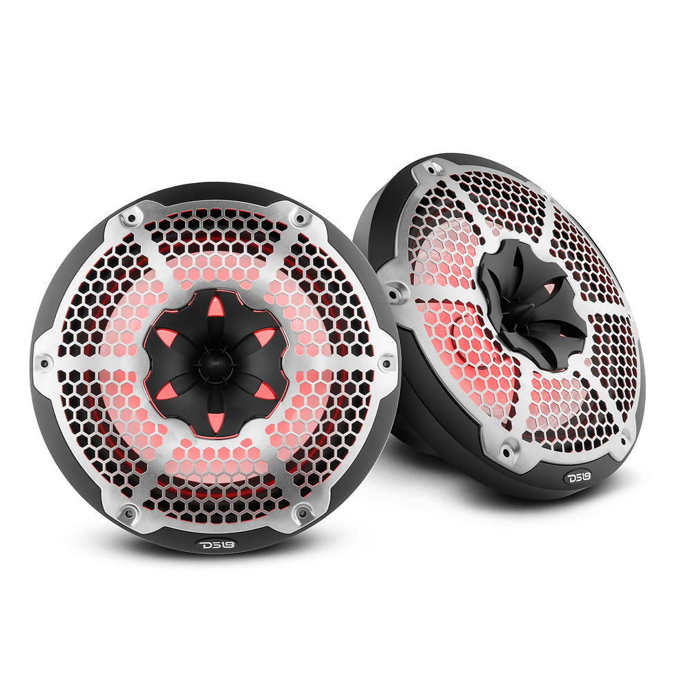 Altavoz marino coaxial de 2 vías NXL de 10" con luces LED RGB, 200 vatios RMS