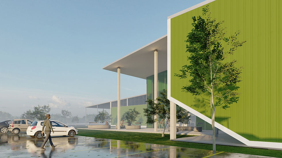 Industrial architects' innovative exterior design in the West Rand
