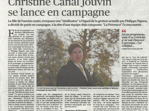 "La Provence-Pays d'Aix" met en avant notre candidature à Rousset