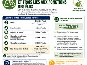 📌 Conseil municipal du 2 avril 2026 — Comprendre les indemnités et frais liés aux fonctions des élus