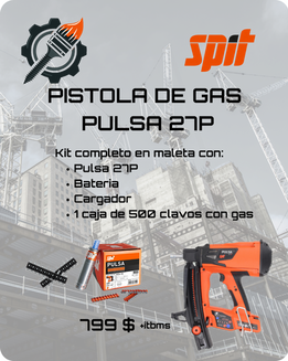 Pistola de gas Spit Pulsa 27P