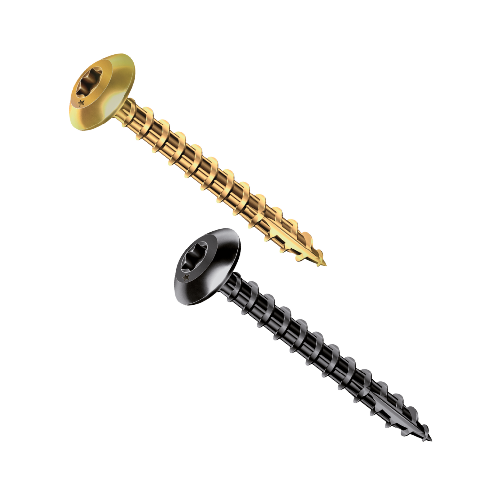 Tornillos bisagras Rocket negro 6x50 - 200 pzs