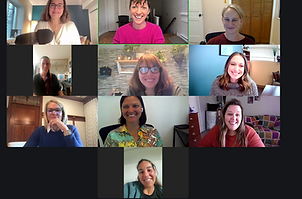Virtual group coaching session with women in business inside Renegade Motherhood