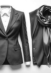 Professional wardrobe planning for a business headshot session