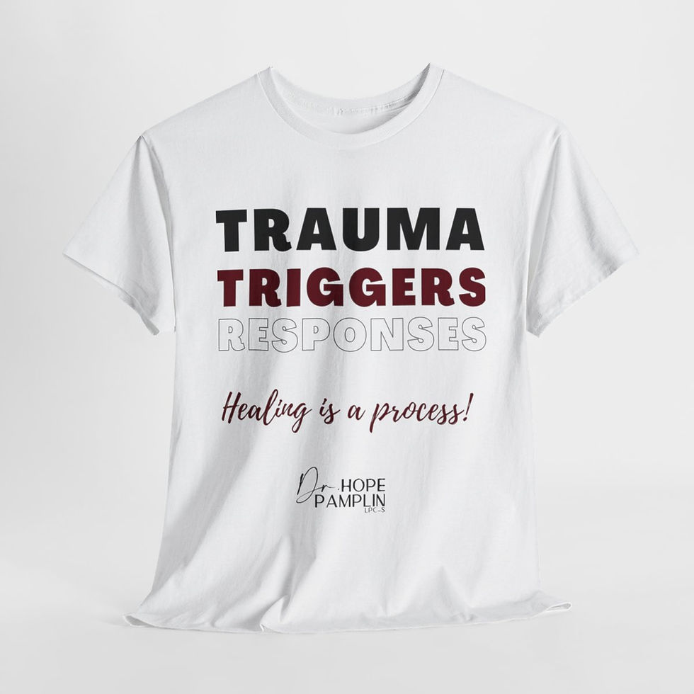 Thumbnail: Copy of Trauma Triggers Responses Unisex Heavy Cotton Tee
