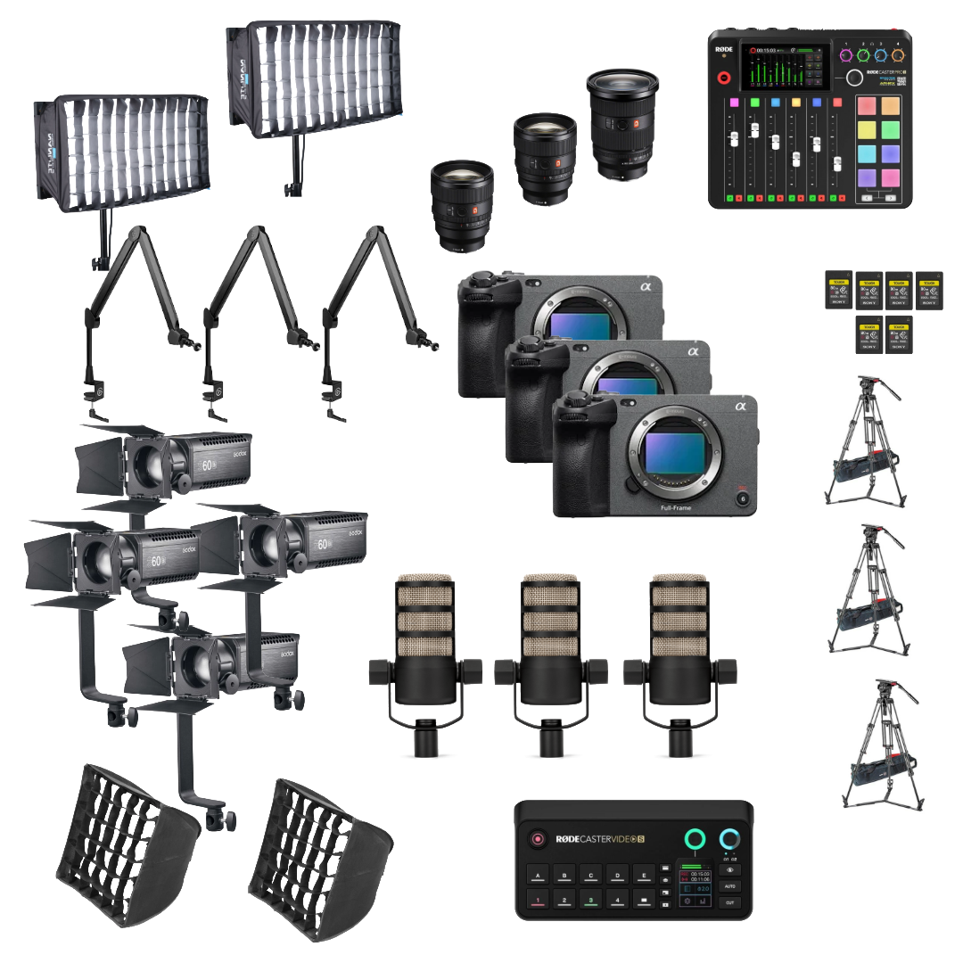 3 Camera Sony FX3 Podcast Package