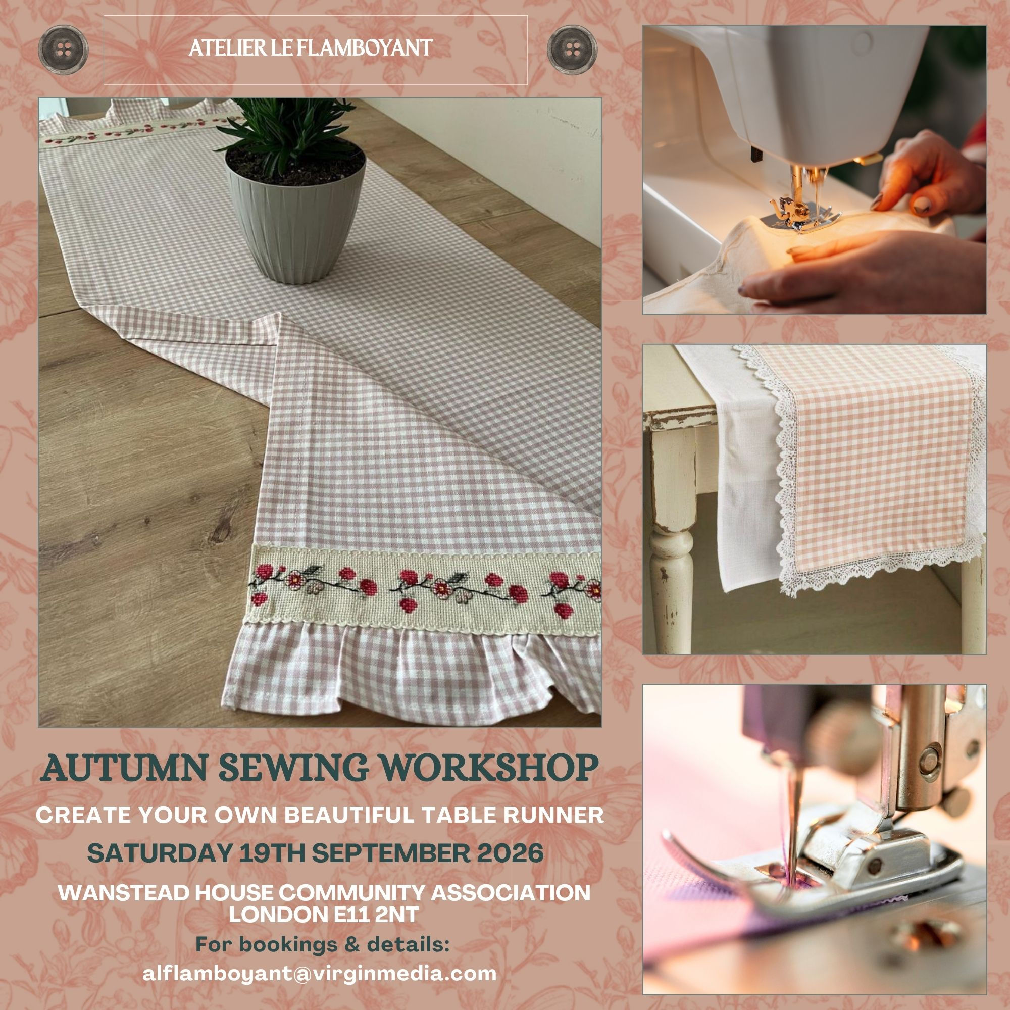 Autumn Sewing Experience At Wanstead House