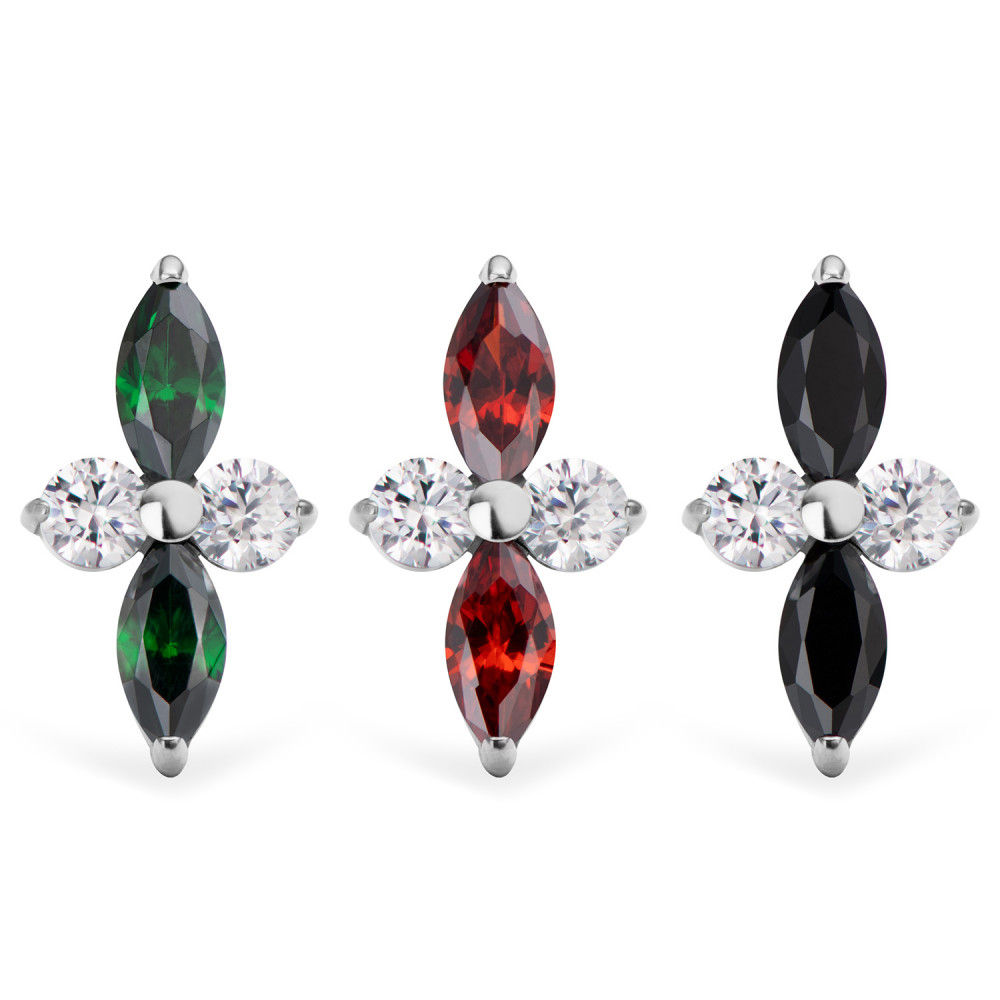 Titano viršūnėlė su cirkoniais