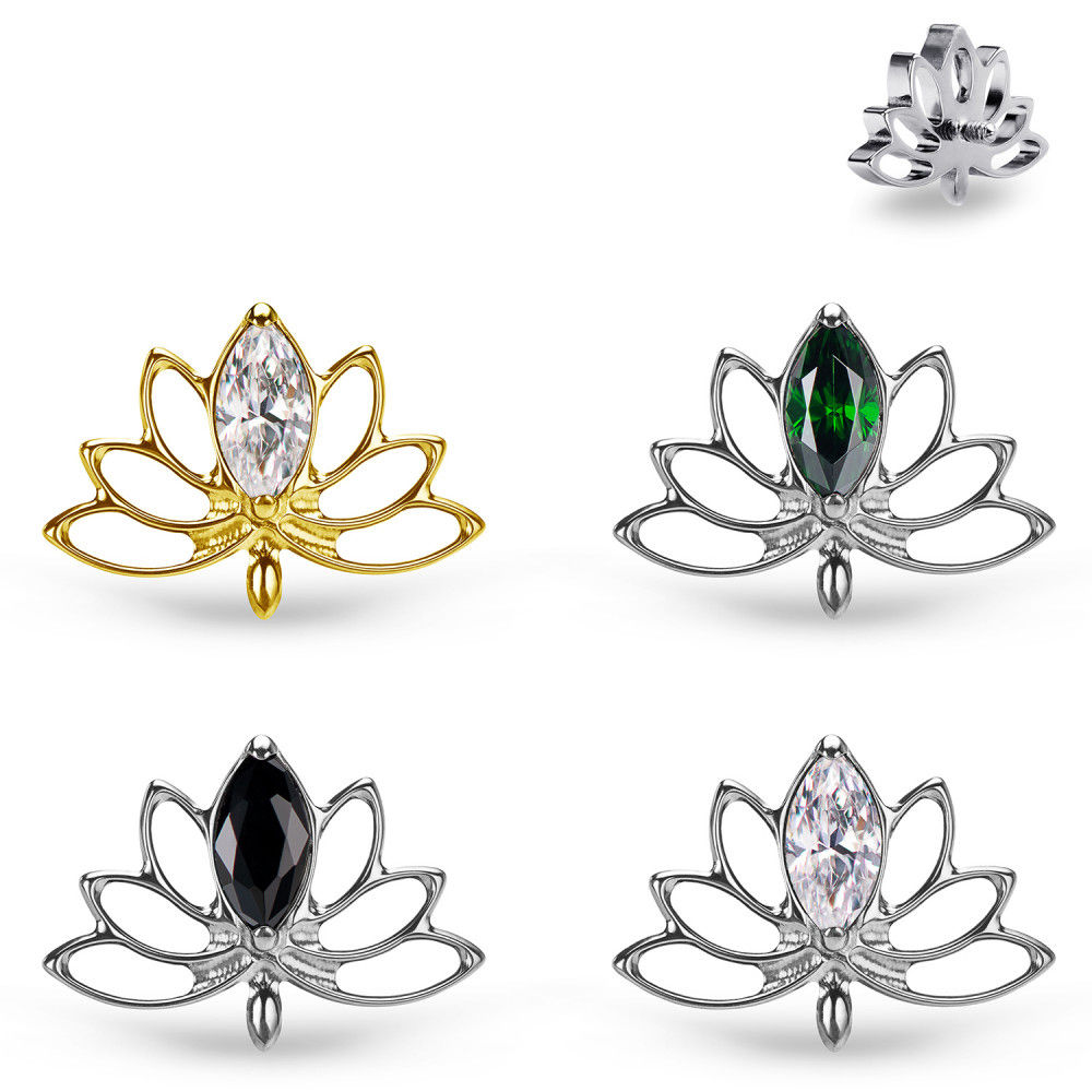 Titano viršūnėlė su cirkoniais