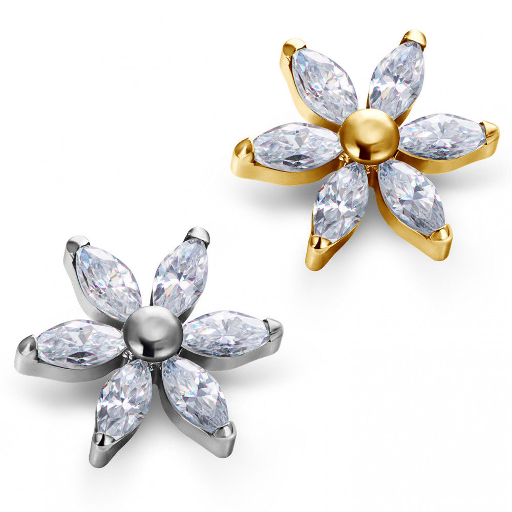 Titano viršūnėlė su cirkoniais