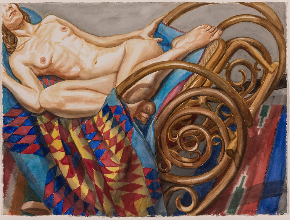 Model with Star Pattern Quilt on Roc