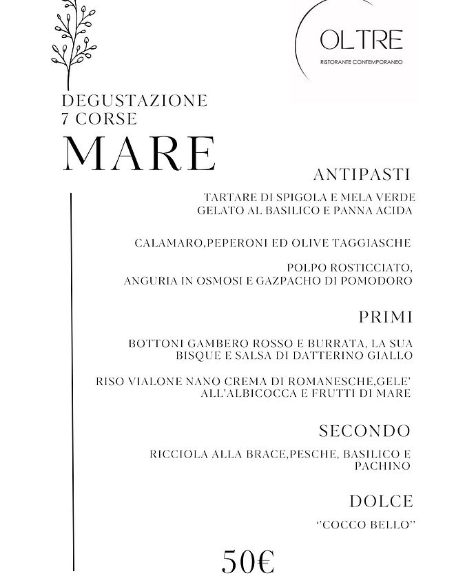 degustazione 7 corse