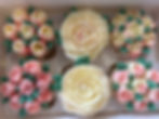 Thumbnail: Box of 6 cupcakes with floral themed buttercream design