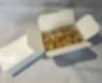 Thumbnail: Open 500g Scottish Tablet box - with heart shaped pieces along side closed box on white background