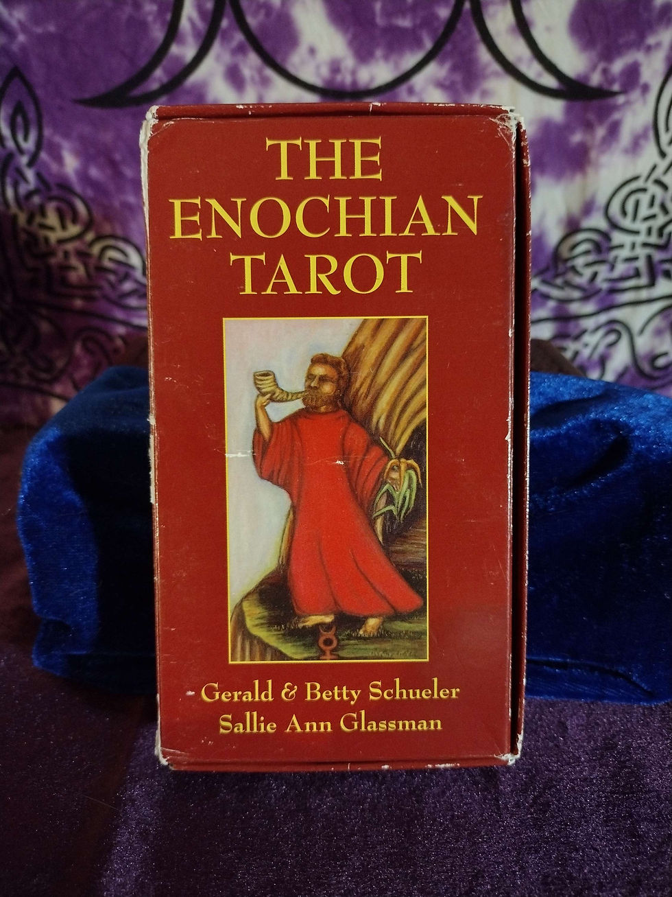 Thumbnail: Enochian Tarot by Gerald and Betty Schueler 2000 Second Edition First Print
