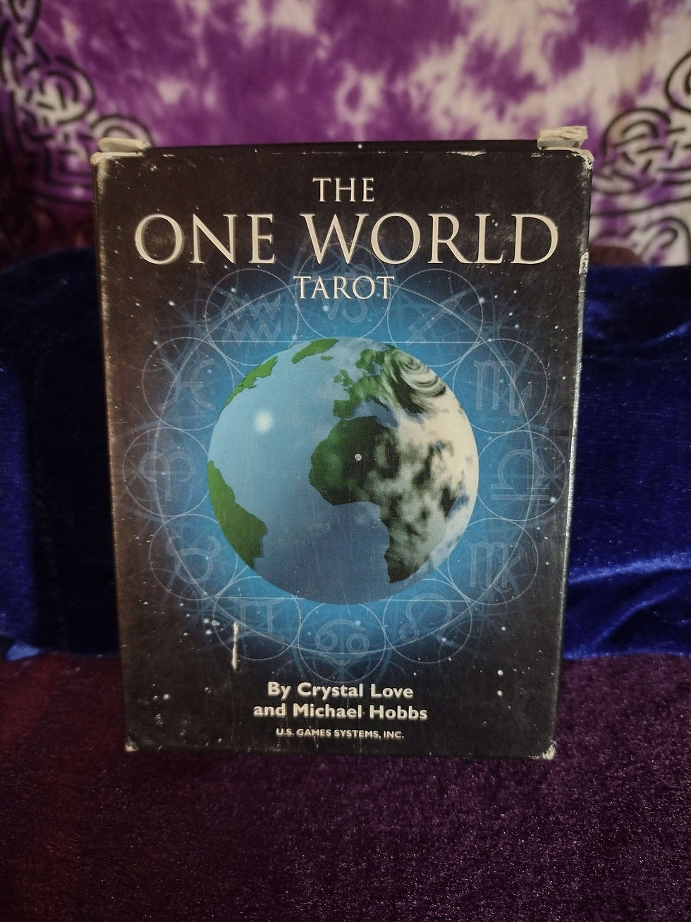 Thumbnail: The One World Tarot by Crystal Love and Michael Hobbs 1999 Sealed