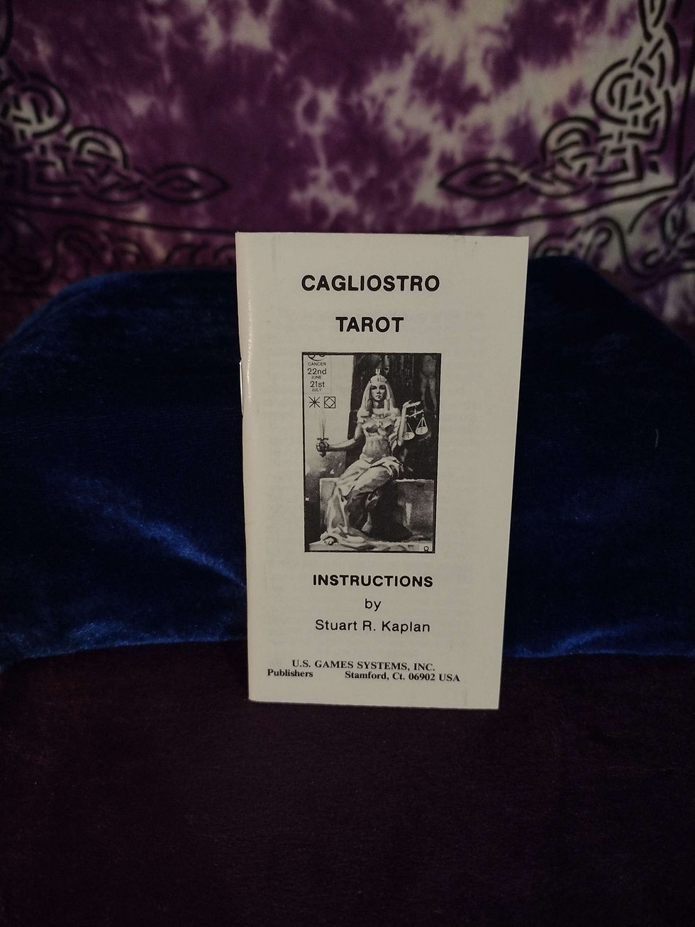 Thumbnail: Cagliostro Tarot US Games Blue Back Sealed 1981